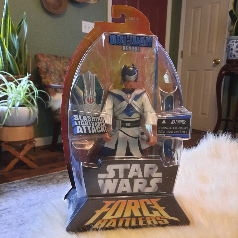 ~{Star Wars}~ NWB 05 Force Battlers Obi-Wan Kenobi action figure.